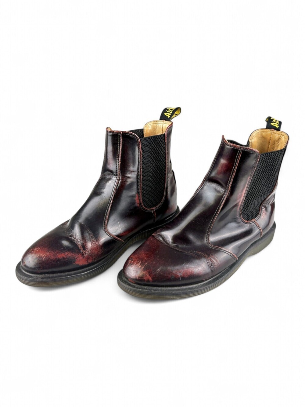 Dr. Martens Women's Chelsea Ankle Boots Burgundy Leather Sz 7